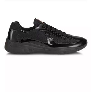 PRADA AMERICAS’S Cup Patent Leather Sneakers
